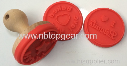 Round silicone biscuit Stamper Mould