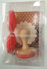 DIY wood handle silicone cookie stamper kit