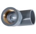 upvc 90 degree elbow with copper thread pipe fitting