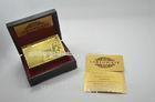 SGS 24K Karat Gold Plated Poker with Euro 100 logo , gold plated cards