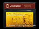 20 Pound British,24K GOLD Engrave BANKNOTE With COA Gold Paper Money