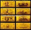 America Gold Engrave Banknote , Value Collection Golden Dollar Bills