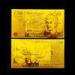 50 Pounds plated gold foil banknote for Value Collection Art crafts
