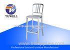 Heavy Duty Modern Brushed Aluminum Emeco Navy Salem Cafe Bar Chair Barstool