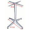 Leisure Silver Indoor Metal Table Base With Smoothly Polished