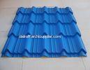 Durable Roman Tile Galvalume Steel Roofing Sheets Blue Prepainted , 1300mm * 420mm