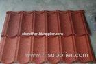 Steel Metal stone coated roof tiles Color Coated , Nosen / Shake System DX51D DX52D