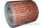 ASTM A653 SGCC Galvanized Color Coated Steel Coil HDP Painted With Brick Colored