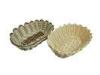 Light Brown PP Rattan Fruit Basket Stackable For Bakery Display