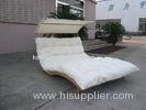 Rattan Daybed Chaise Lounge Set , Resin Wicker Patio Furniture