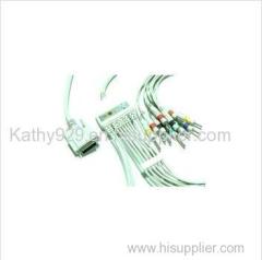 Cardiofax Q ECG-9110K EKG cable and leadwires for Nihon Kohden monitor