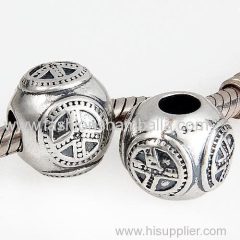 European Style Sterling Silver Peace Beads