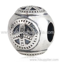European Style Sterling Silver Peace Beads