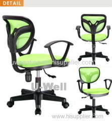 small mid back mesh armrest plastic gas lift BIFMA Computer swivel task revolving staff student study desk chair foshan