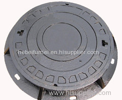 Grey iron round manhole cover and frame