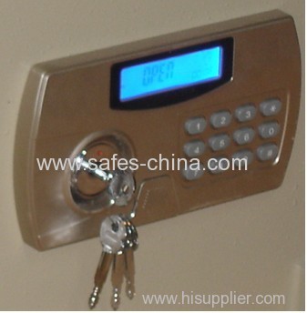 LCD display Electronic Hotel safe locks with knob and override lock