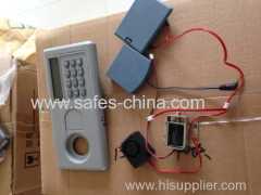 LCD display Electronic Hotel safe locks with knob and override lock