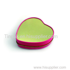 dongguan heart shape chocolate tin can