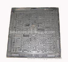 Ductile iron square manhole cover and frame