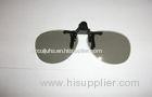 Clip On Plastic Circular Polarized 3D Glasses Efficiency 99.7%