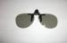 Clip On Plastic Circular Polarized 3D Glasses Efficiency 99.7%