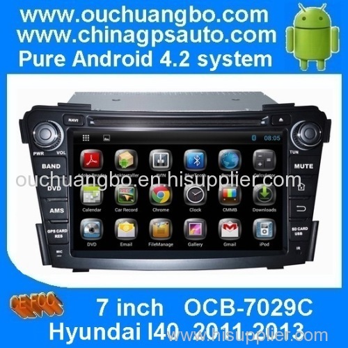 Ouchuangbo Car GPS Navi DVD Android 4.2 for Hyundai I40 2011-2013 VCD MP3 USB 3G Wifi