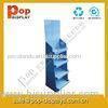 Customized Cardboard Floor Display Stands , Food Display Shelves