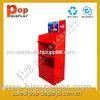 Square Cardboard Floor Display Stands , Retail Display Shelves