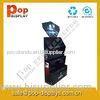 Black Corrugated Cardboard Floor Display Stands For Exhibition