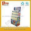 Book / Stationery Cardboard Floor Display Stands For Marketing