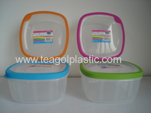 TPR seal food storage container square 2L plastic