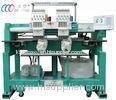 Small Compact Tubular Embroidery Machine , 2 Heads 12 Needles With Servo Motor
