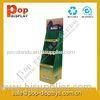 Eco-friendly Free Standing Cardboard Display Stands For Coffe / Milk