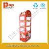 Foldable Cardboard Floor Display Stands , Candy Display Racks