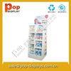Marketing White Pop Cardboard Display Stands For Promotion