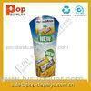 Round Advertising Cardboard Store Displays For Candy Promotion