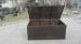 Waterproof Decorative KD Resin Wicker Storage Box For Storeroom