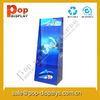 Advertising Corrugated Hook Display Stands Blue For Jewelery