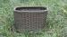 Strong Plastic Rattan Storage Boxes , Brown Rattan Storage Case