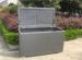 Aluminum Frame Grey Plastic Wicker Storage Box 120 x 60 x 85cm