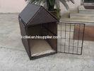 Aluminum Frame KD Wicker Pet Bed , Outdoor Waterproof Dog House