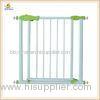 Retractable White Metal Baby Gates U Shaped Frame , Expandable Baby Gates