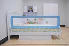 Blue Foldable Bunk Bed Guard Rails , Woven Net Children Bed Rails