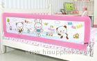 Pink Safety Bed Rails Full Size 100cm , Folding Infant Bed Rails