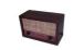 cheap wooden retro FM radio with tuning knob Power On / Volume knob plus or minus