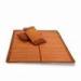 Three-piece Straw Mat, Made of Bamboo, Various Designs and Sizes are Available