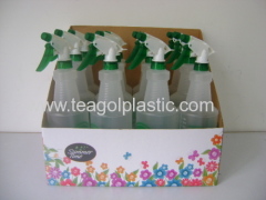 1L garden spray bottle with printing in display box packing