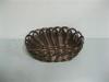 Direct Contact Washable Hollow Rattan Food Basket With Supermarket