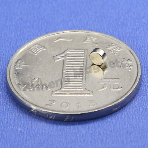 Neodymium Disc Magnet D3 x 1.5mm small Magnet NiCuNi Coating