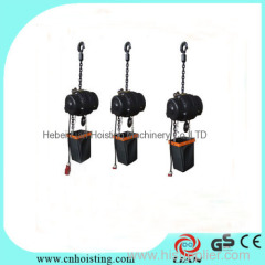 Electric chain stage hoist with hook inverted type
